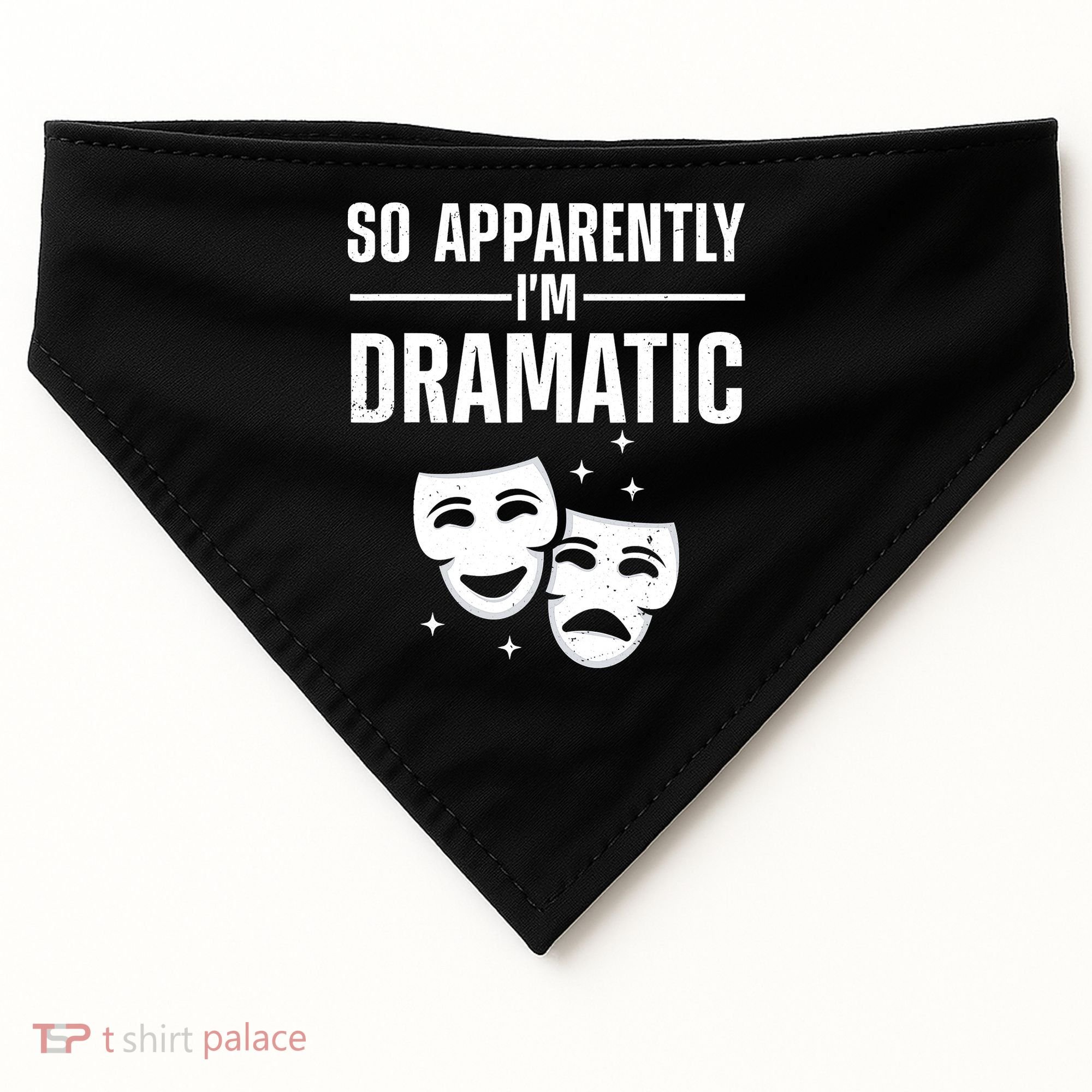 Cool Theater Art Musical Theater Drama Actor USA-Made Doggie Bandana