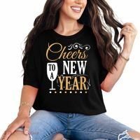 Cheers To A New Year Comfort Colors T-Shirt thumb 0