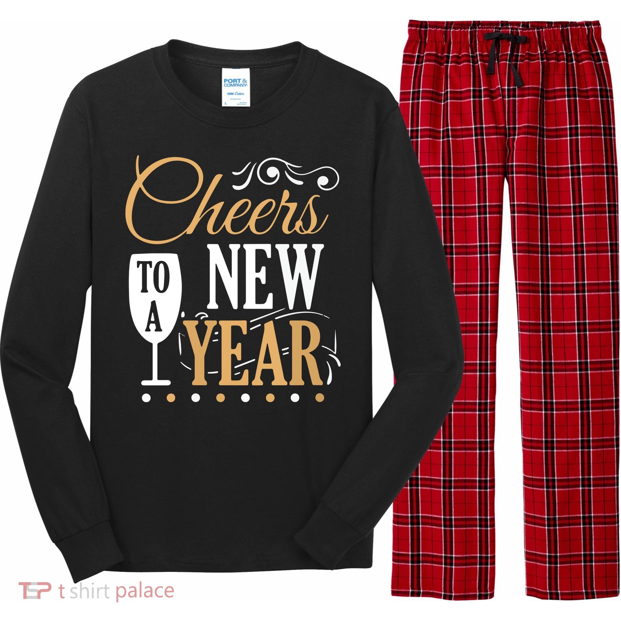 Cheers To A New Year Long Sleeve Pajama Set