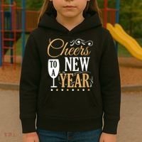 Cheers To A New Year Kids Hoodie thumb 3