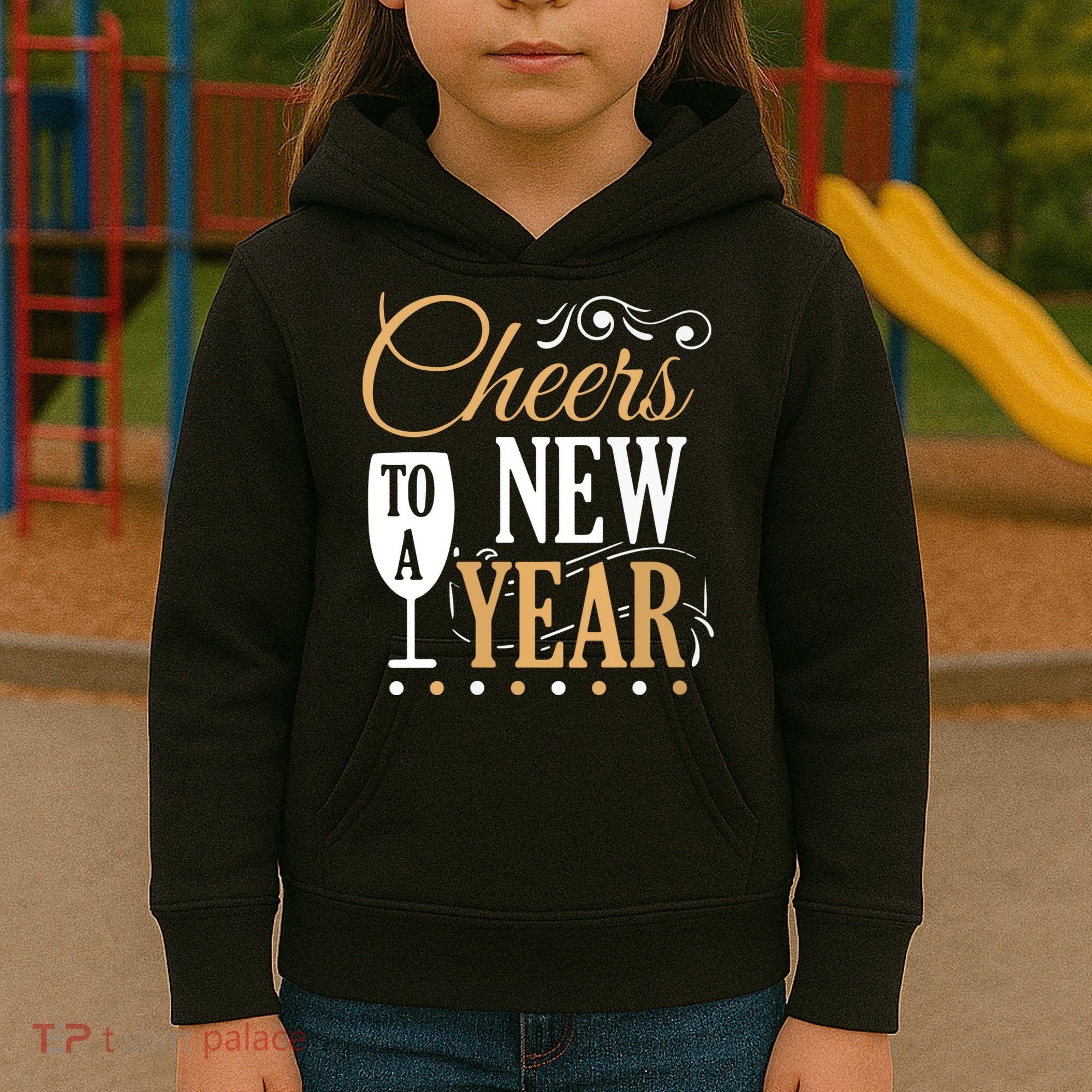 Cheers To A New Year Kids Hoodie