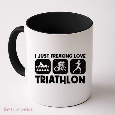 Cool Triathlon Art Triathlete Sport Triathlon Cute Gift Coffee Mug