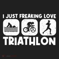 Cool Triathlon Art Triathlete Sport Triathlon Cute Gift Hat thumb 2