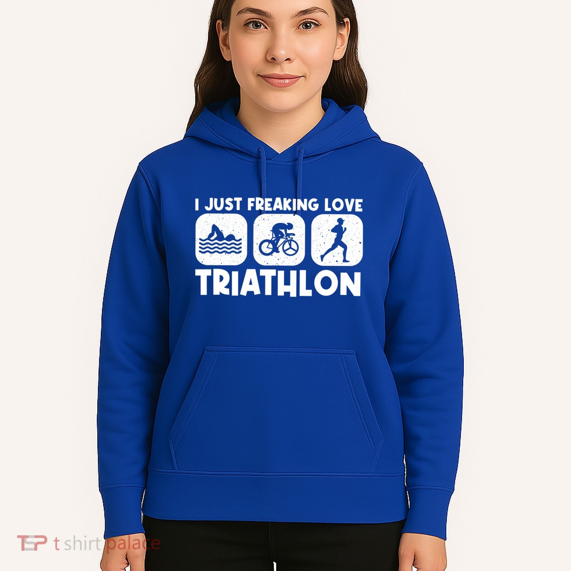 Cool Triathlon Art Triathlete Sport Triathlon Cute Gift Hoodie