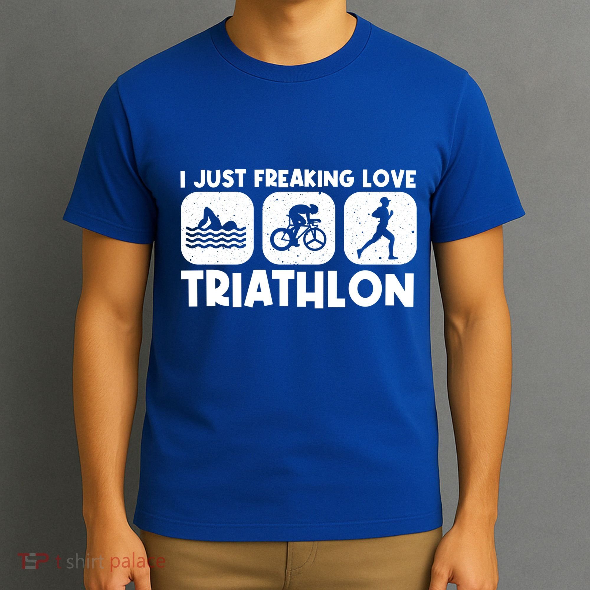 Cool Triathlon Art Triathlete Sport Triathlon Cute Gift T-Shirt