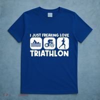 Cool Triathlon Art Triathlete Sport Triathlon Cute Gift T-Shirt thumb 5