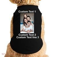 Custom Text Add Photo Picture Personalize Doggie Tank thumb 0