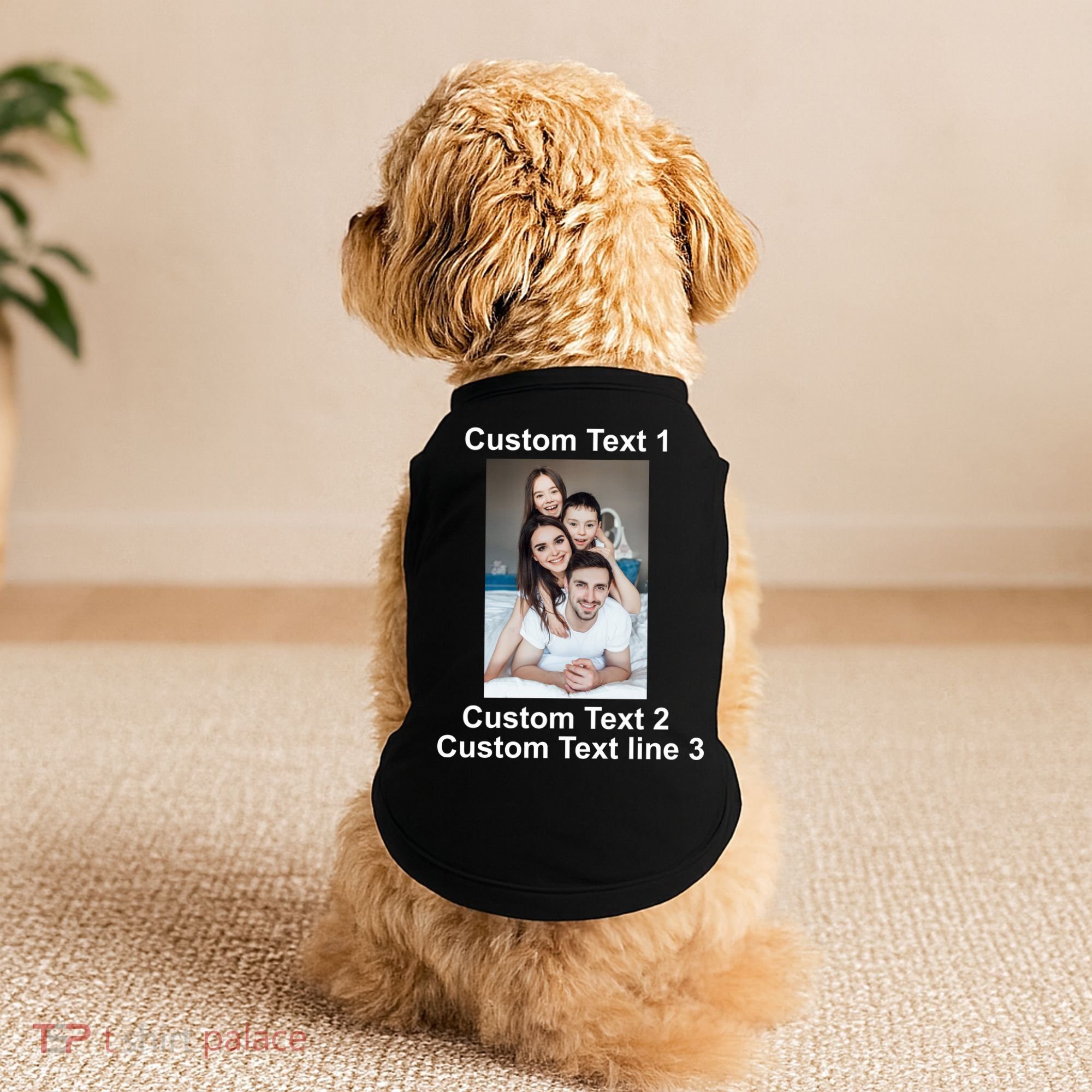 Custom Text Add Photo Picture Personalize Doggie Tank