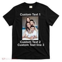 Custom Text Add Photo Picture Personalize T-Shirt thumb 0