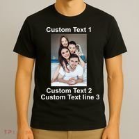 Custom Text Add Photo Picture Personalize T-Shirt thumb 3