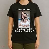 Custom Text Add Photo Picture Personalize T-Shirt thumb 4