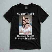 Custom Text Add Photo Picture Personalize T-Shirt thumb 5