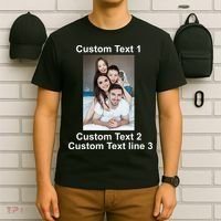Custom Text Add Photo Picture Personalize T-Shirt thumb 6