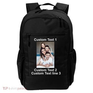 Custom Text Add Photo Picture Personalize Backpack