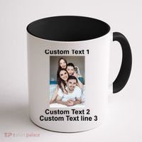 Custom Text Add Photo Picture Personalize Coffee Mug thumb 1