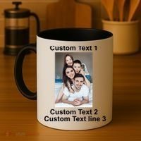 Custom Text Add Photo Picture Personalize Coffee Mug thumb 4