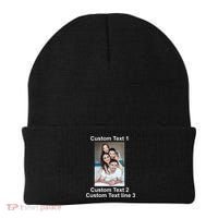 Custom Text Add Photo Picture Personalize Beanie thumb 0