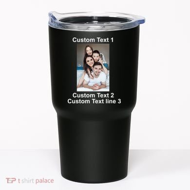Custom Text Add Photo Picture Personalize Tumbler