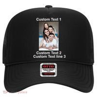 Custom Text Add Photo Picture Personalize Hat thumb 0