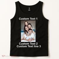 Custom Text Add Photo Picture Personalize Tank Top thumb 2
