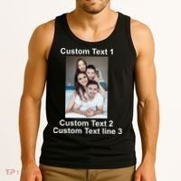Custom Text Add Photo Picture Personalize Tank Top thumb 3