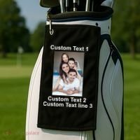 Custom Text Add Photo Picture Personalize Golf Towel thumb 2