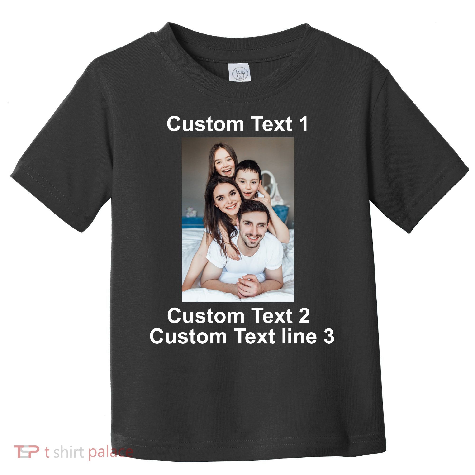 Custom Text Add Photo Picture Personalize Toddler T-Shirt