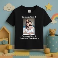 Custom Text Add Photo Picture Personalize Toddler T-Shirt thumb 3