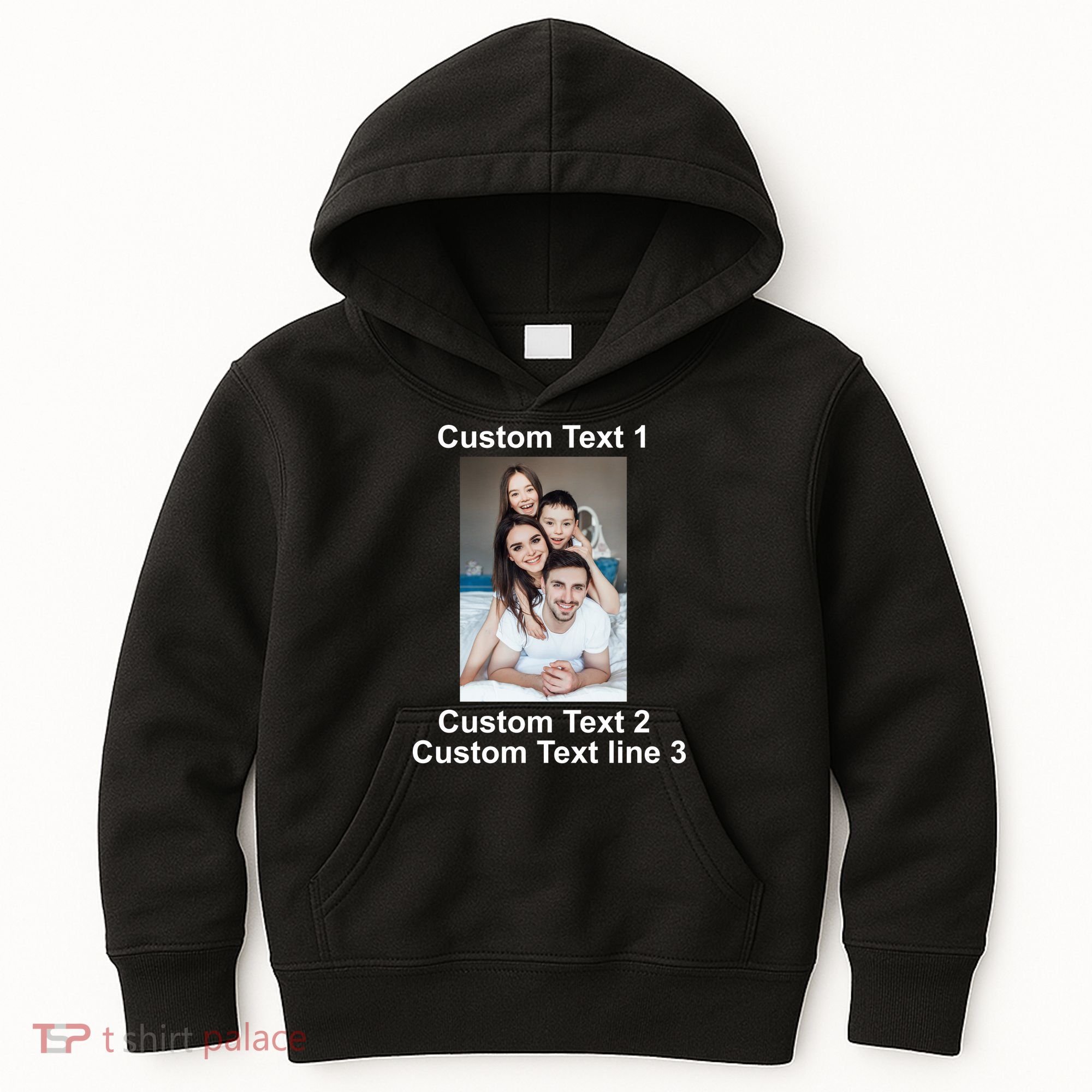 Custom Text Add Photo Picture Personalize Kids Hoodie