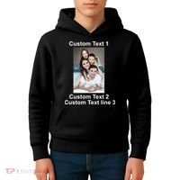 Custom Text Add Photo Picture Personalize Kids Hoodie thumb 4