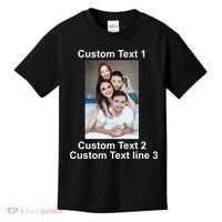 Custom Text Add Photo Picture Personalize Kids T-Shirt thumb 0