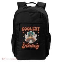 Coolest Turkey At The Table Thanksgiving Coolest Turkey Boy Backpack thumb 0