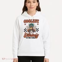 Coolest Turkey At The Table Thanksgiving Coolest Turkey Boy Hoodie thumb 5