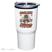 Coolest Turkey At The Table Thanksgiving Coolest Turkey Boy Tumbler thumb 0