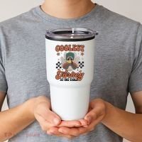 Coolest Turkey At The Table Thanksgiving Coolest Turkey Boy Tumbler thumb 2