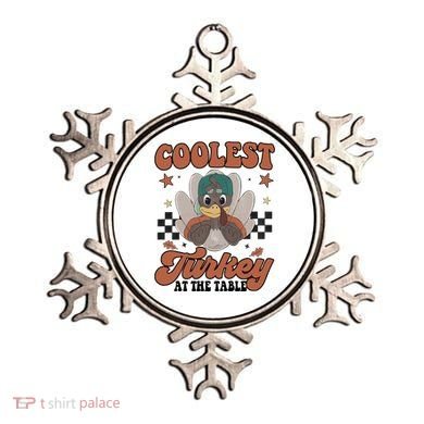 Coolest Turkey At The Table Thanksgiving Coolest Turkey Boy Ornament
