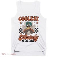 Coolest Turkey At The Table Thanksgiving Coolest Turkey Boy Tank Top thumb 0