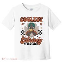 Coolest Turkey At The Table Thanksgiving Coolest Turkey Boy Toddler T-Shirt thumb 0