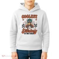 Coolest Turkey At The Table Thanksgiving Coolest Turkey Boy Kids Hoodie thumb 4