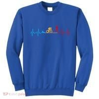Cool Triathlon Art For Men Women Triathlete Endurance Sport Sweatshirt thumb 0