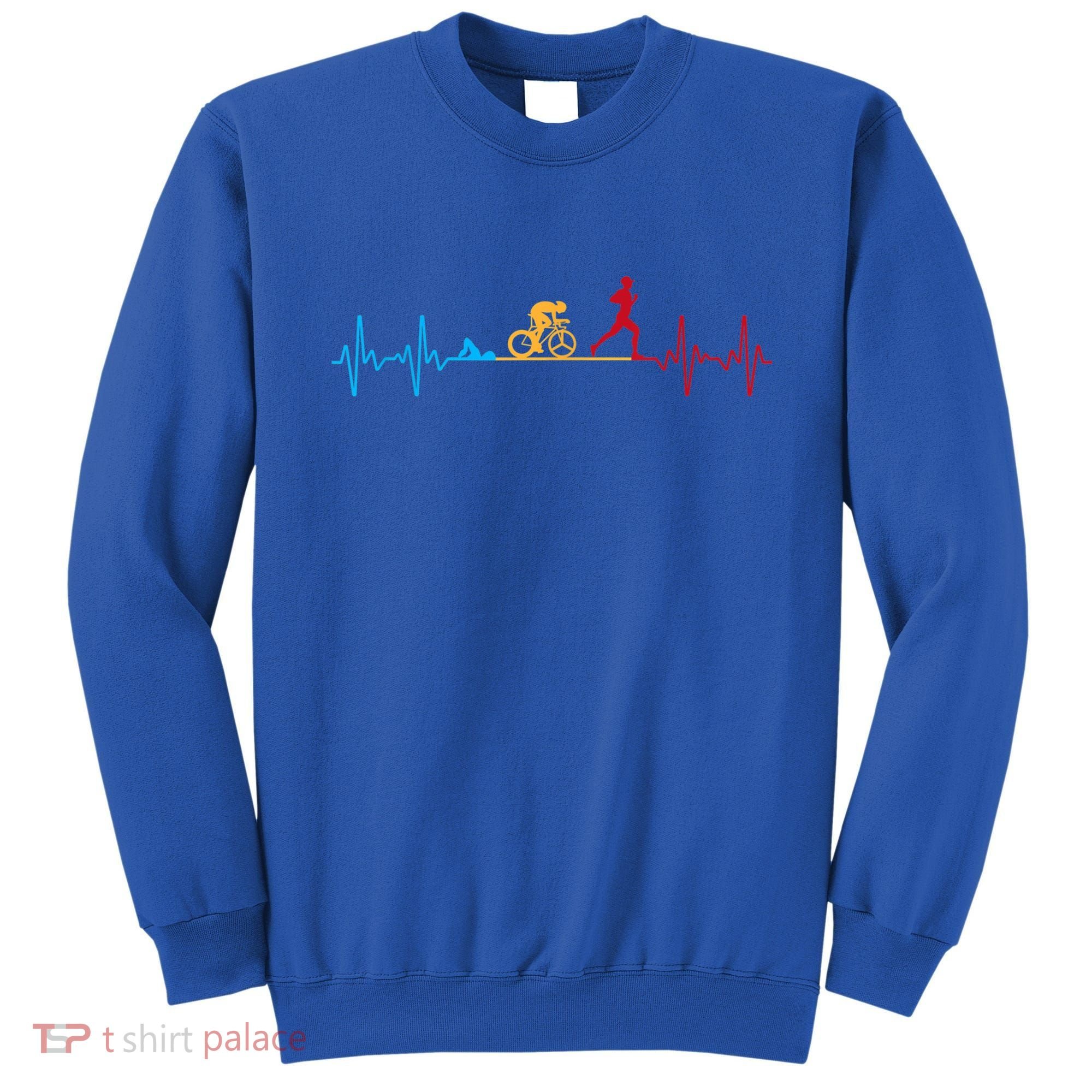 Cool Triathlon Art For Men Women Triathlete Endurance Sport Sweatshirt