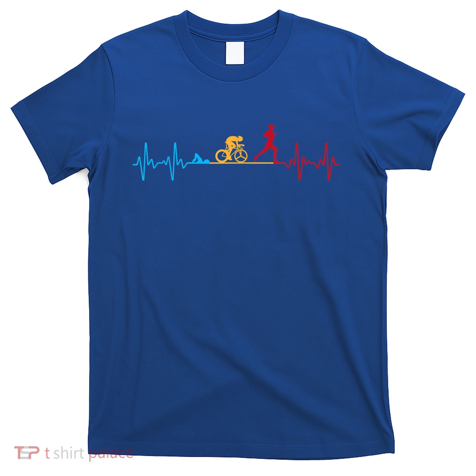 Cool Triathlon Art For Men Women Triathlete Endurance Sport T-Shirt