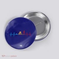 Cool Triathlon Art For Men Women Triathlete Endurance Sport Button thumb 0