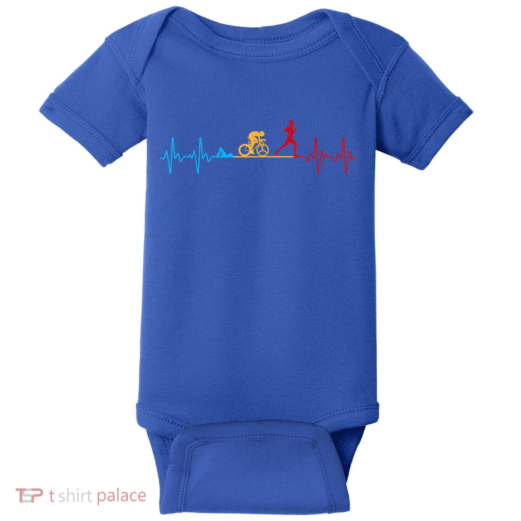 Cool Triathlon Art For Men Women Triathlete Endurance Sport Baby Bodysuit