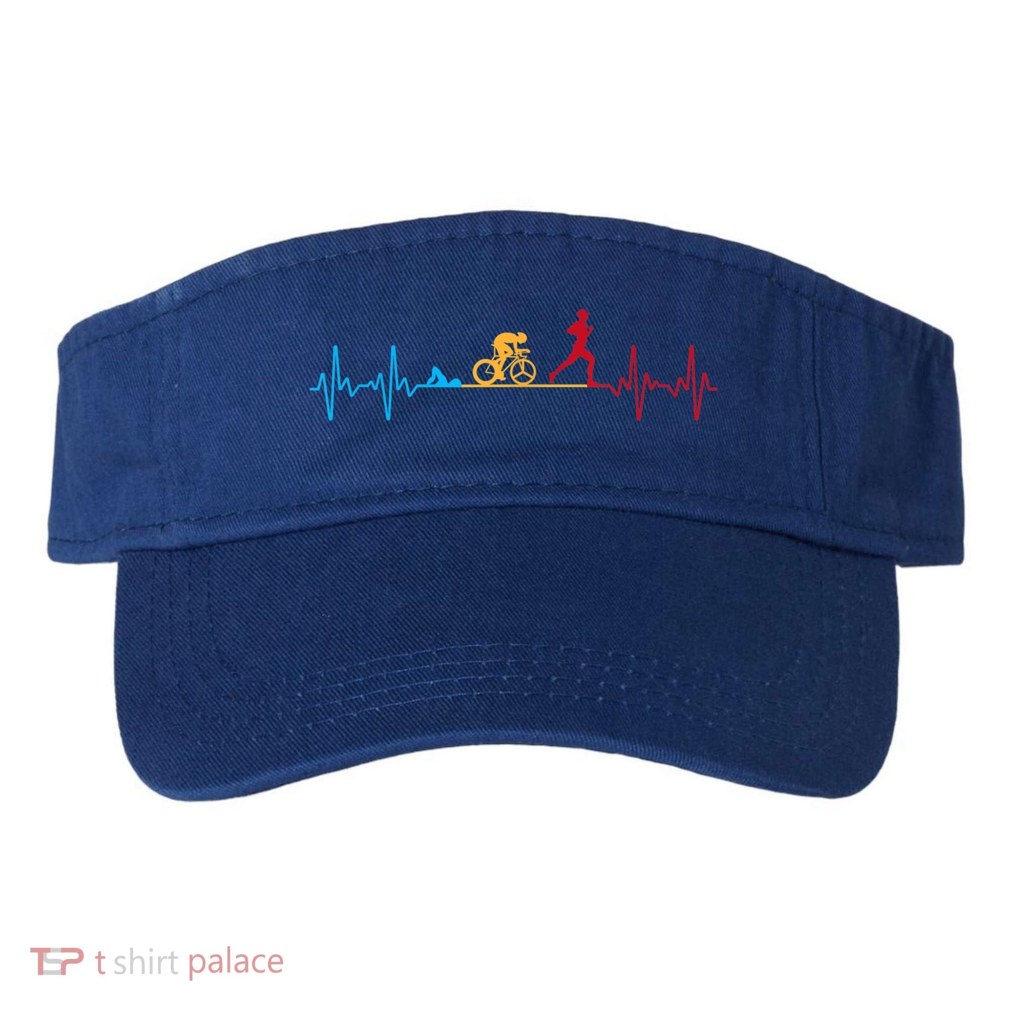 Cool Triathlon Art For Men Women Triathlete Endurance Sport Visor