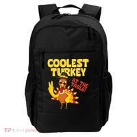 Coolest Turkey At The Table Thanksgiving Funny Backpack thumb 0