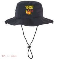 Coolest Turkey At The Table Thanksgiving Funny Bucket Hat thumb 0