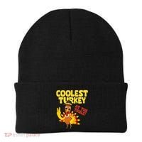 Coolest Turkey At The Table Thanksgiving Funny Beanie thumb 0