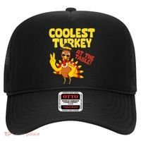 Coolest Turkey At The Table Thanksgiving Funny Hat thumb 0