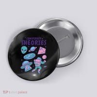 Conspiracy Theories Alien Space Button thumb 0